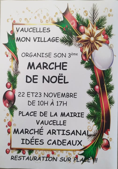 Marché de Noël Vaucelles mon village